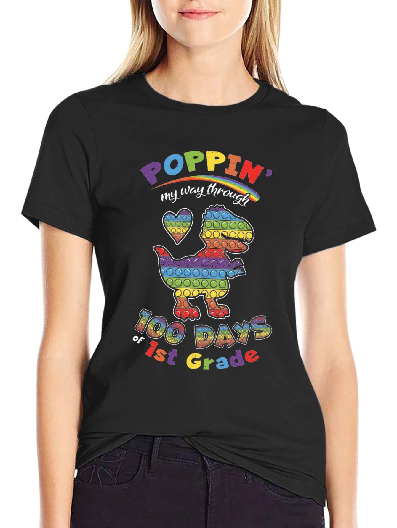 Poppin 100 Days of 1st Grade T-Shirt