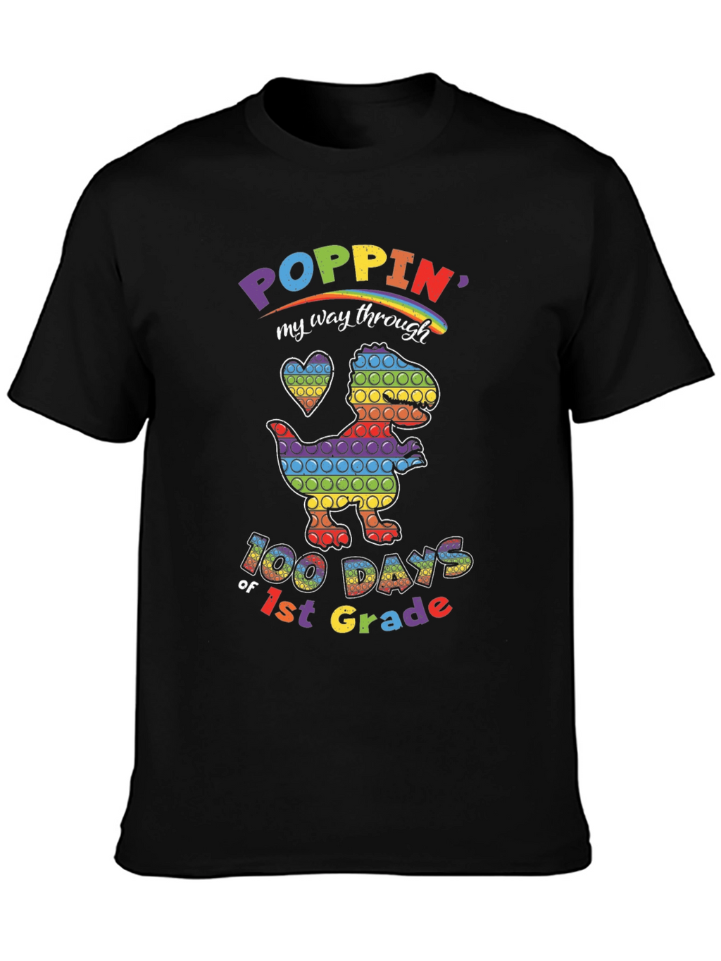 Poppin 100 Days of 1st Grade T-Shirt