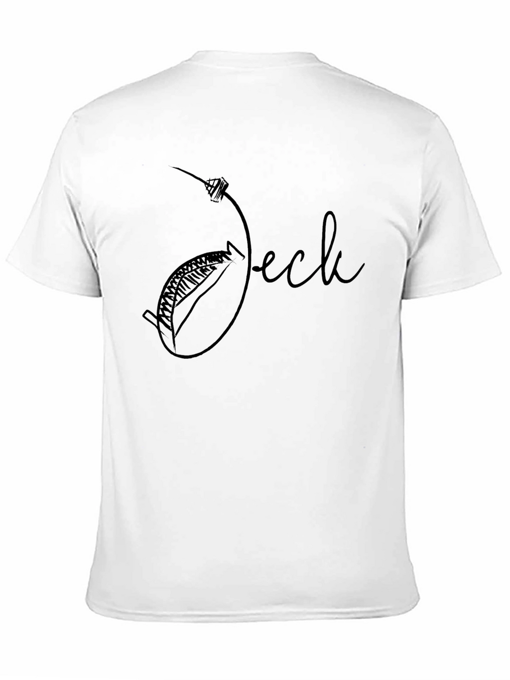 Whimsical Black Graphic Tee - Jock Design