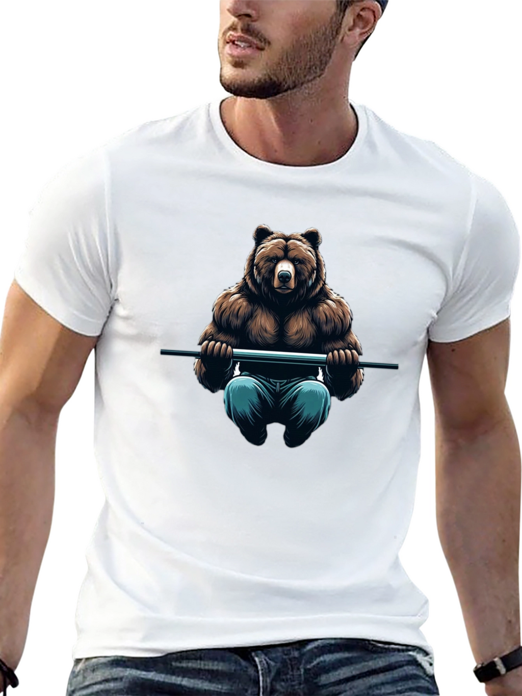 Bear Lifting T-Shirt - Gym Animal Tee