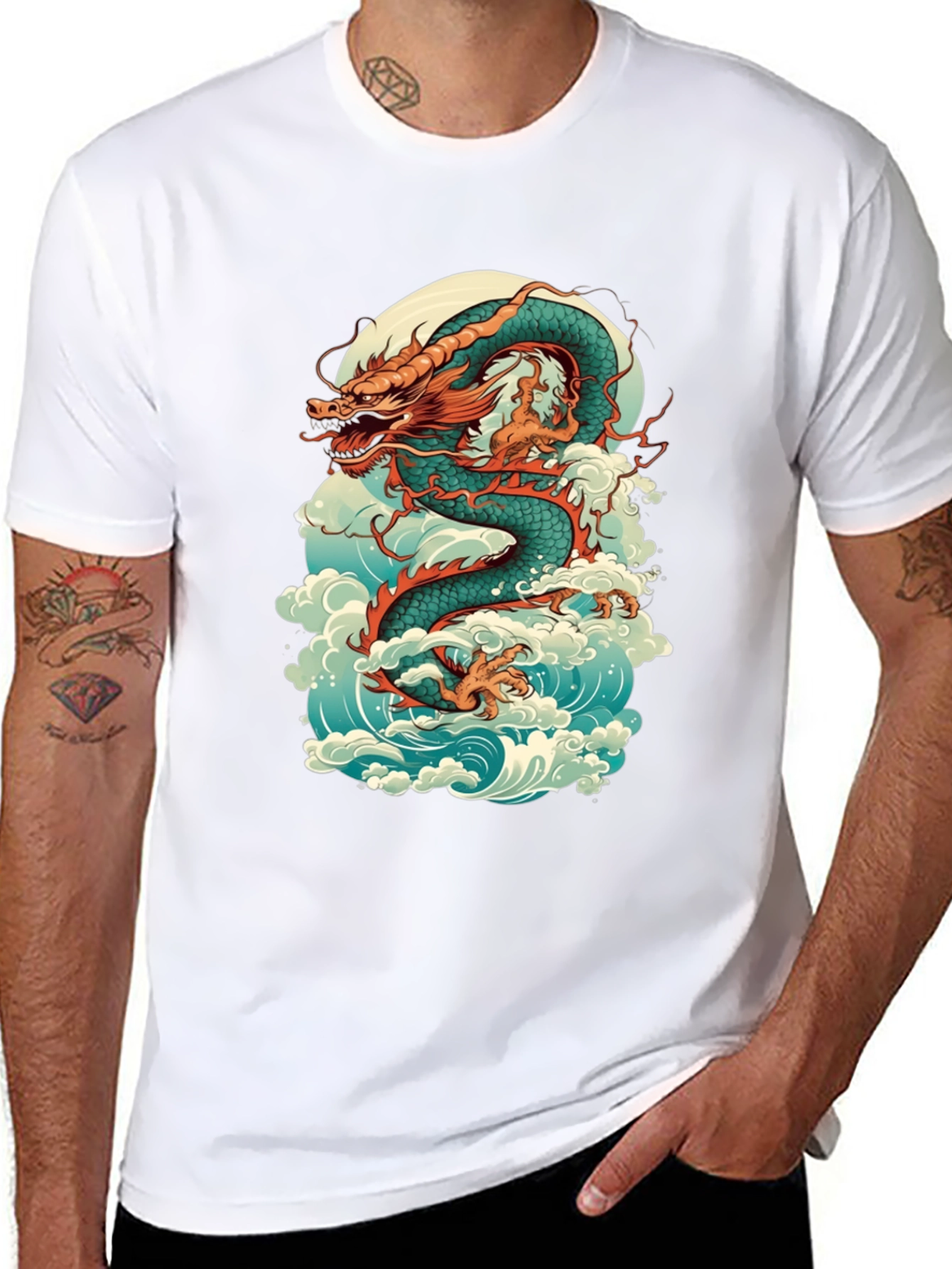 Dragon Graphic Tee - Mythical Creature T-Shirt