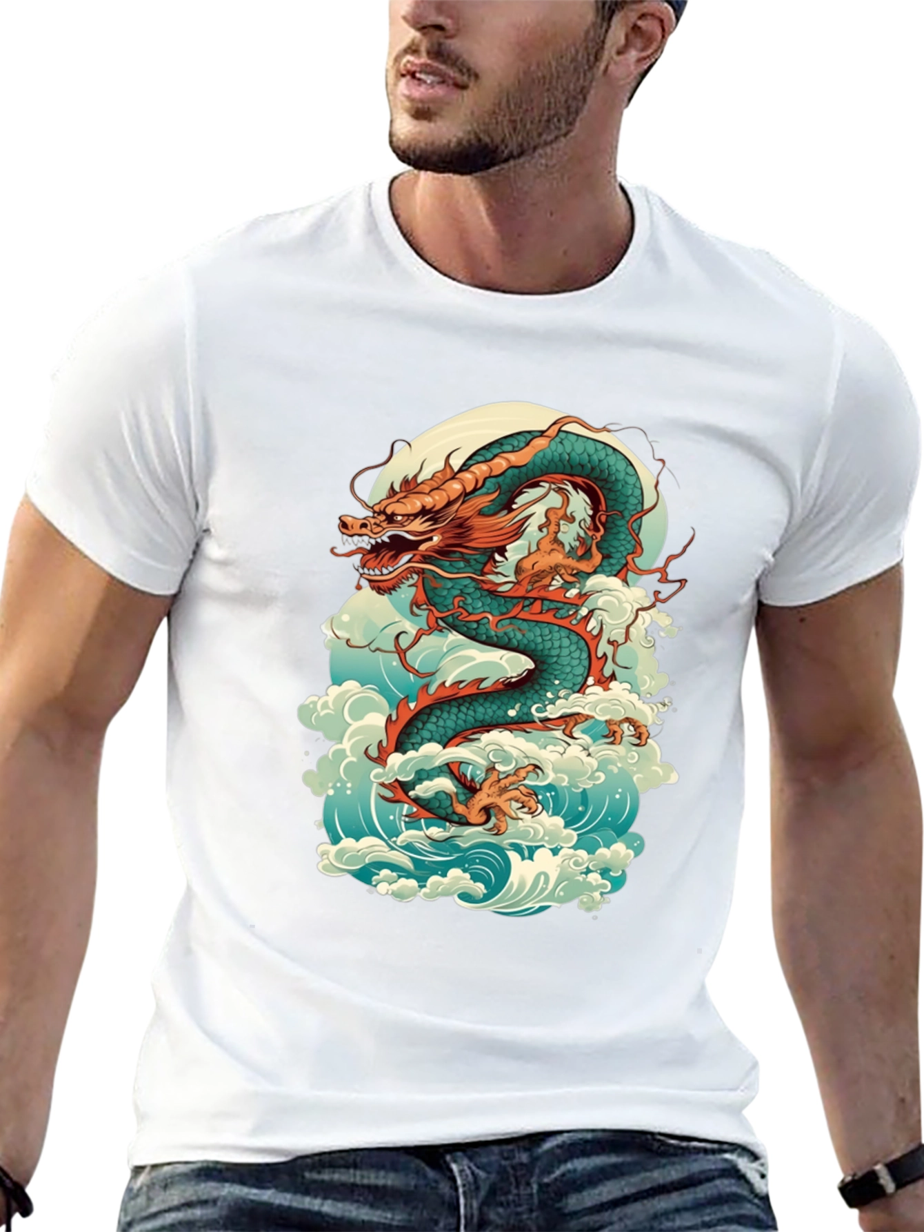 Dragon Graphic Tee - Mythical Creature T-Shirt