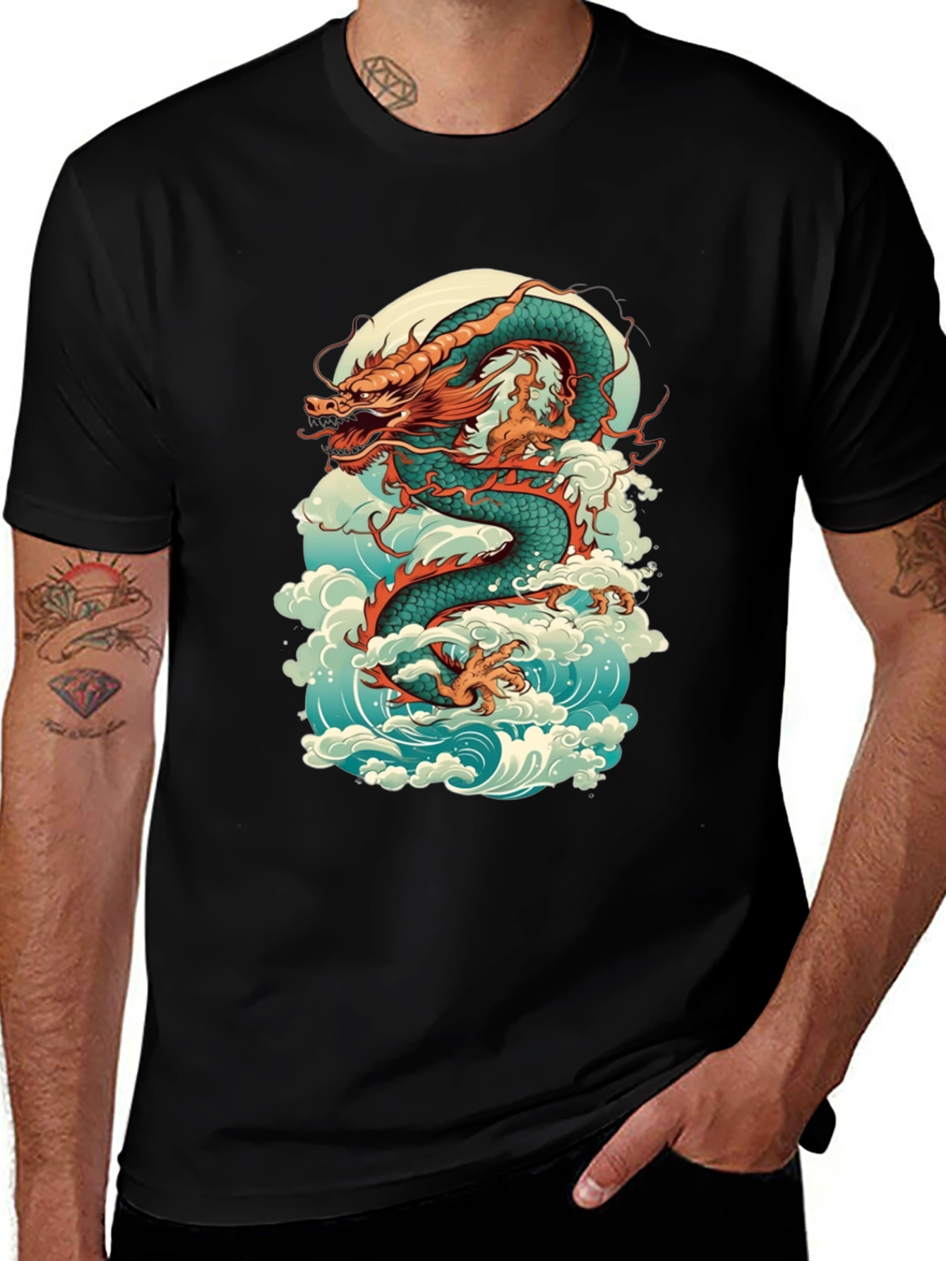 Dragon Graphic Tee - Mythical Creature T-Shirt