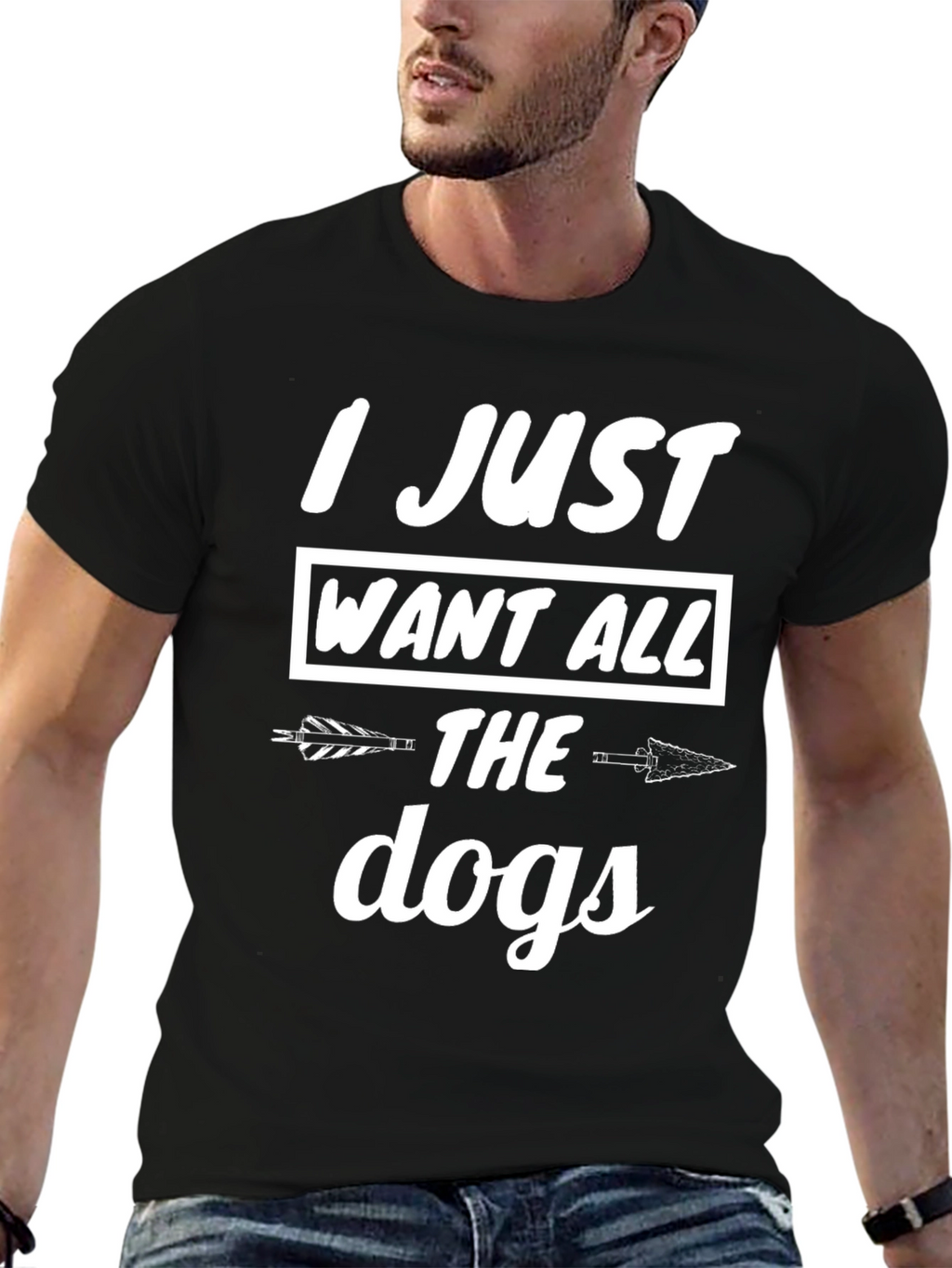 I Just Want All The Dogs Graphic Tee