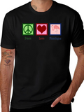 Peace Love Flamingos Graphic Tee