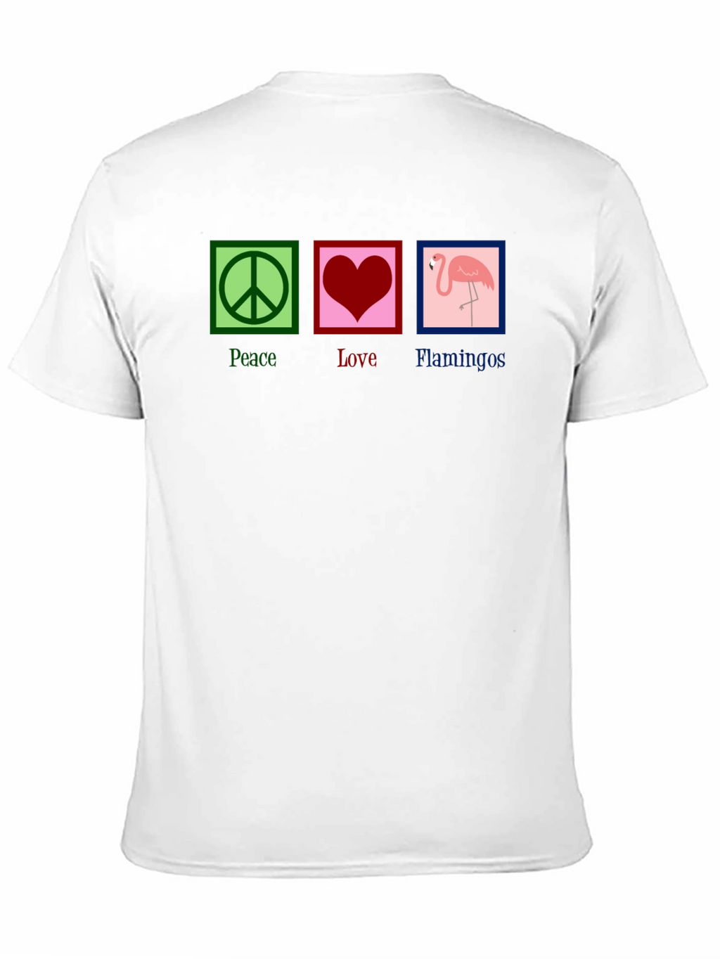Peace Love Flamingos Graphic Tee