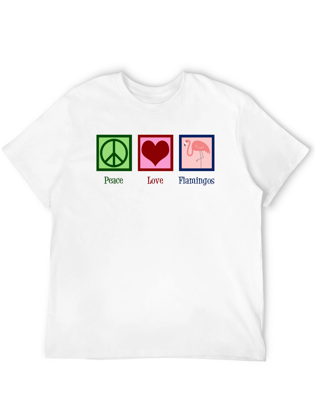 Peace Love Flamingos Graphic Tee