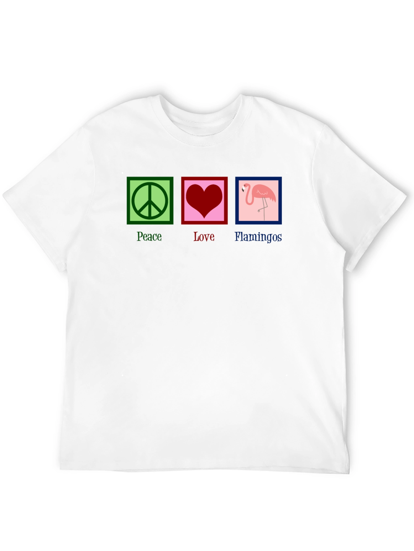 Peace Love Flamingos Graphic Tee