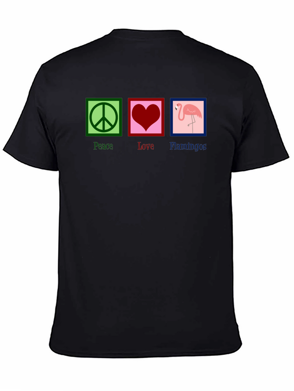 Peace Love Flamingos Graphic Tee