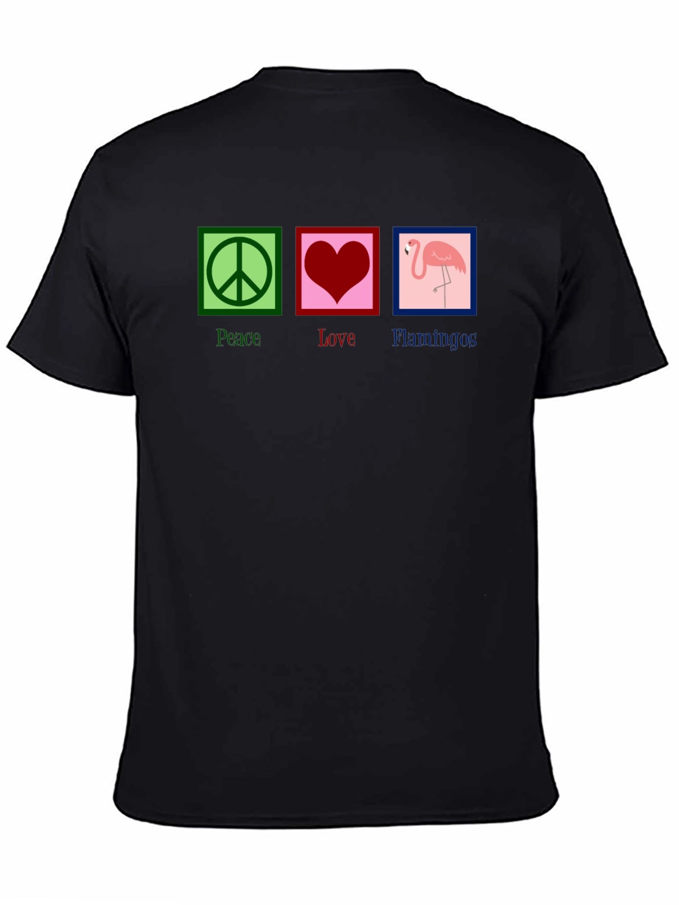Peace Love Flamingos Graphic Tee