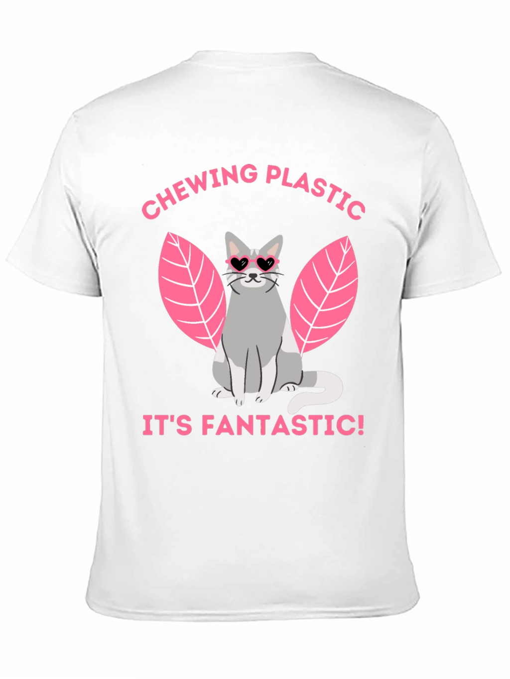 Chewing Plastic Cat T-Shirt - Its Fantastic!