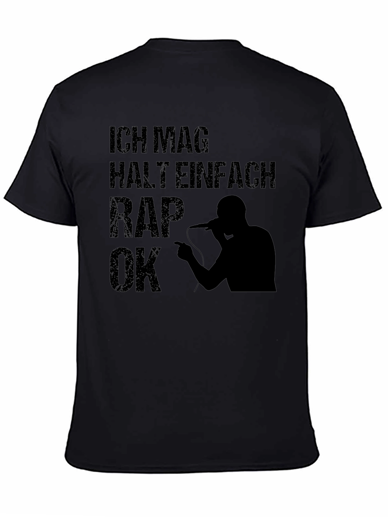 Ich Mag Halt Einfach Rap OK T-Shirt - Black