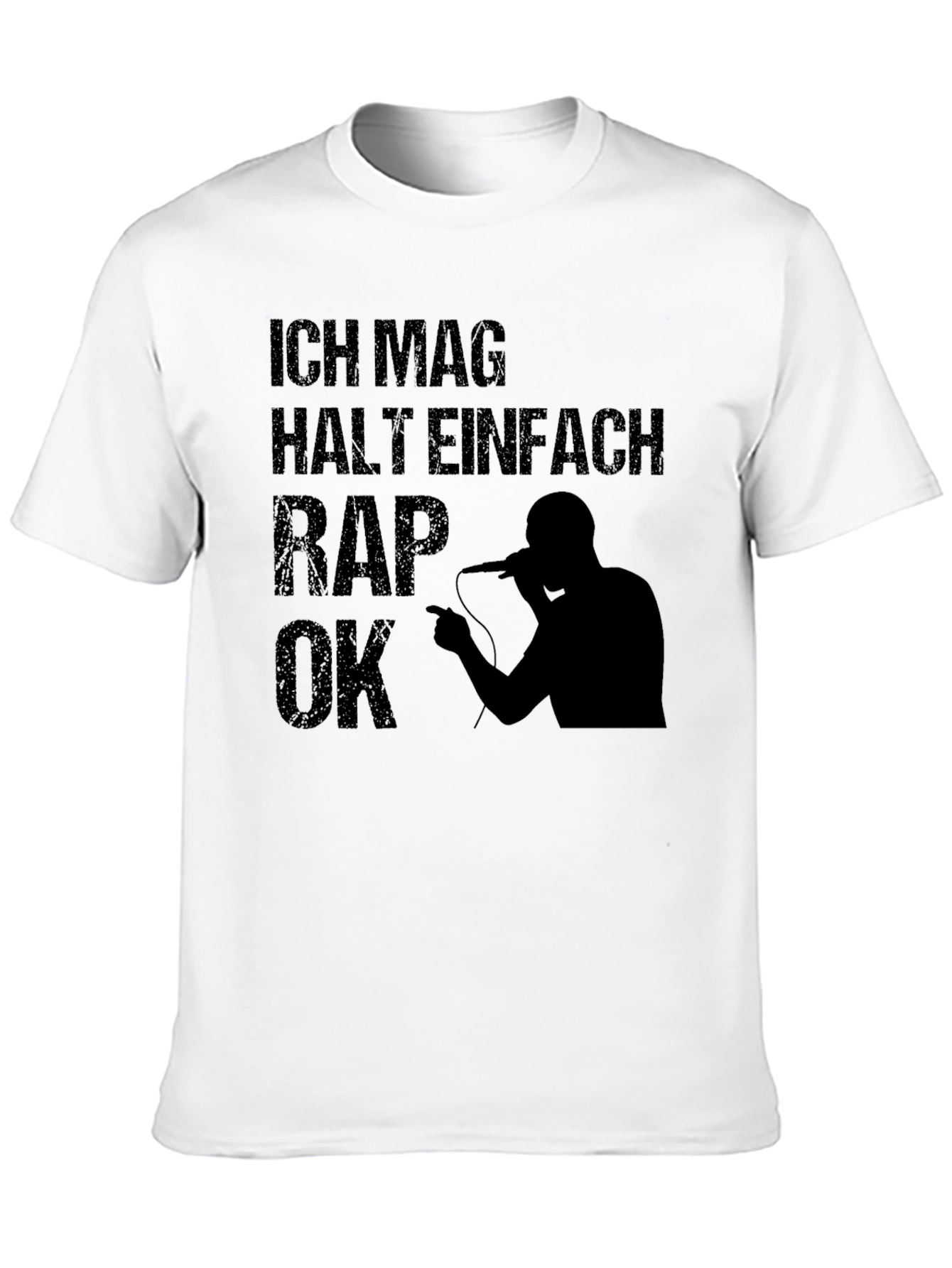 Ich Mag Halt Einfach Rap OK T-Shirt - Black