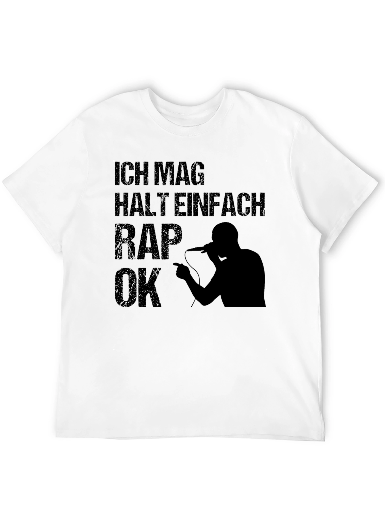 Ich Mag Halt Einfach Rap OK T-Shirt - Black
