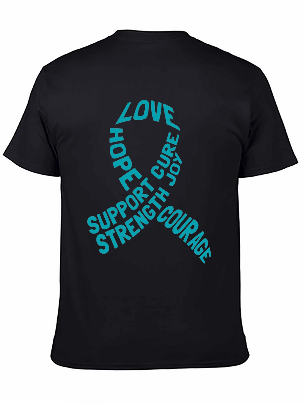 Love Hope Cure T-Shirt - Support Strength Courage