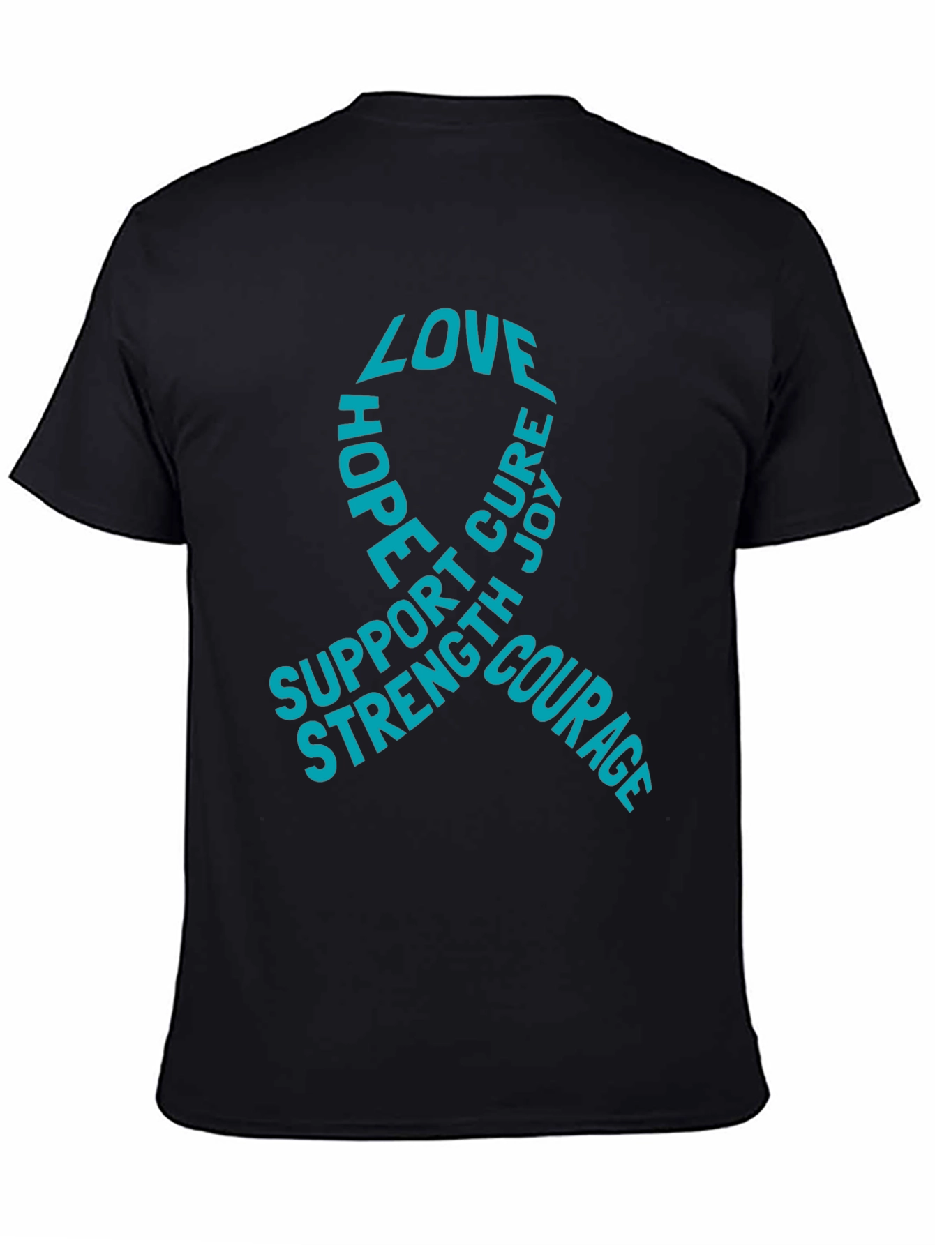 Love Hope Cure T-Shirt - Support Strength Courage