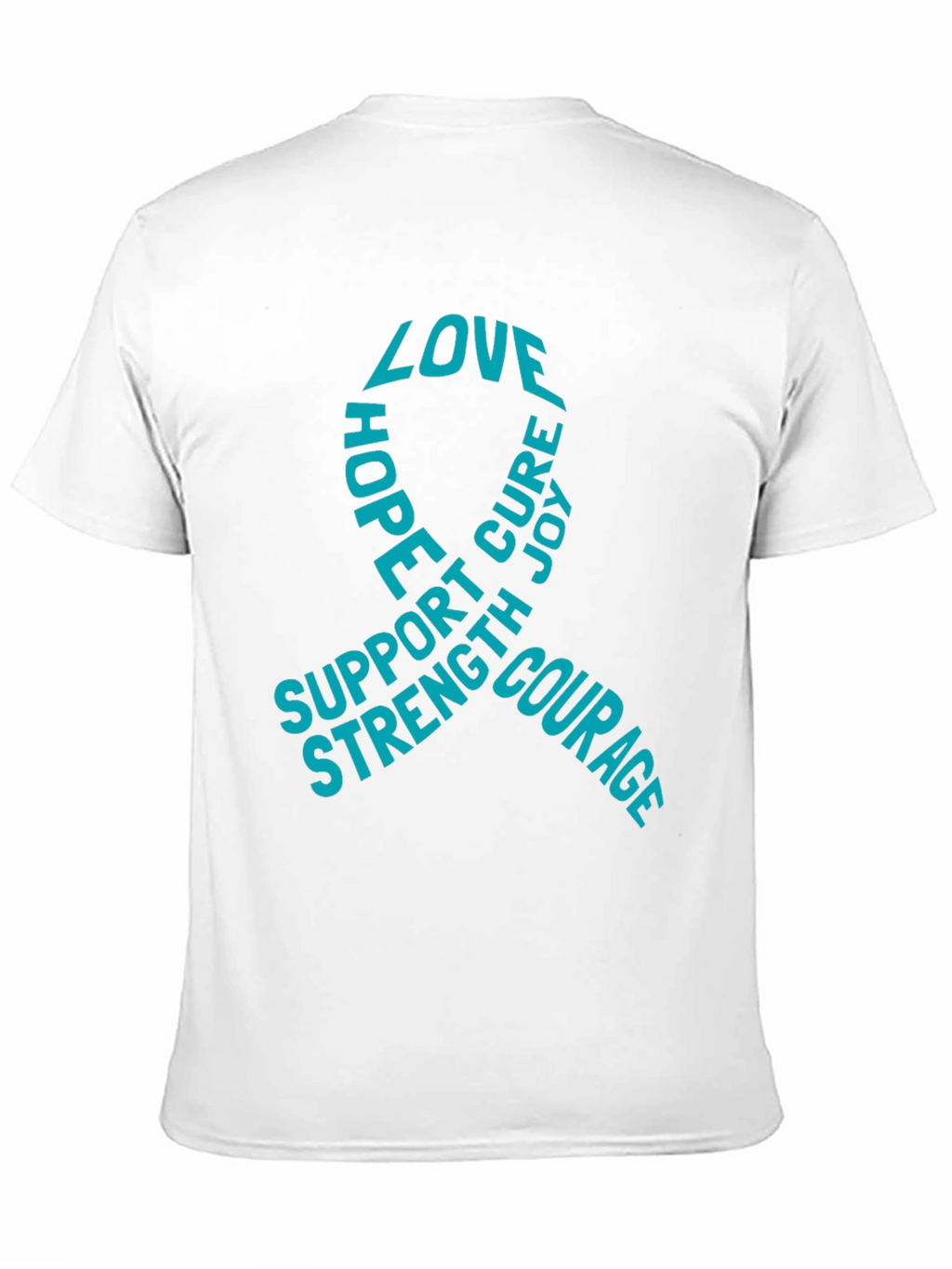 Love Hope Cure T-Shirt - Support Strength Courage