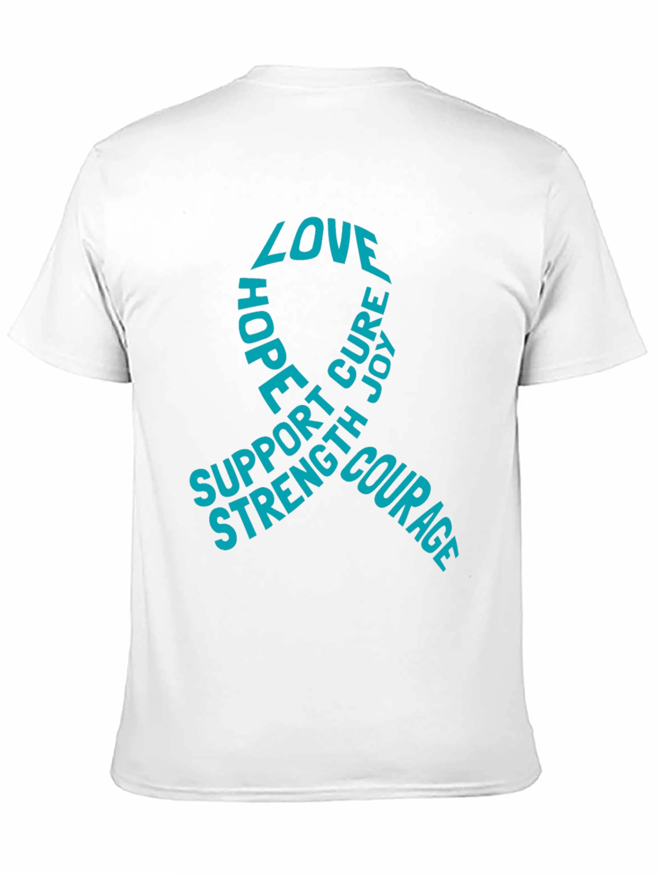 Love Hope Cure T-Shirt - Support Strength Courage