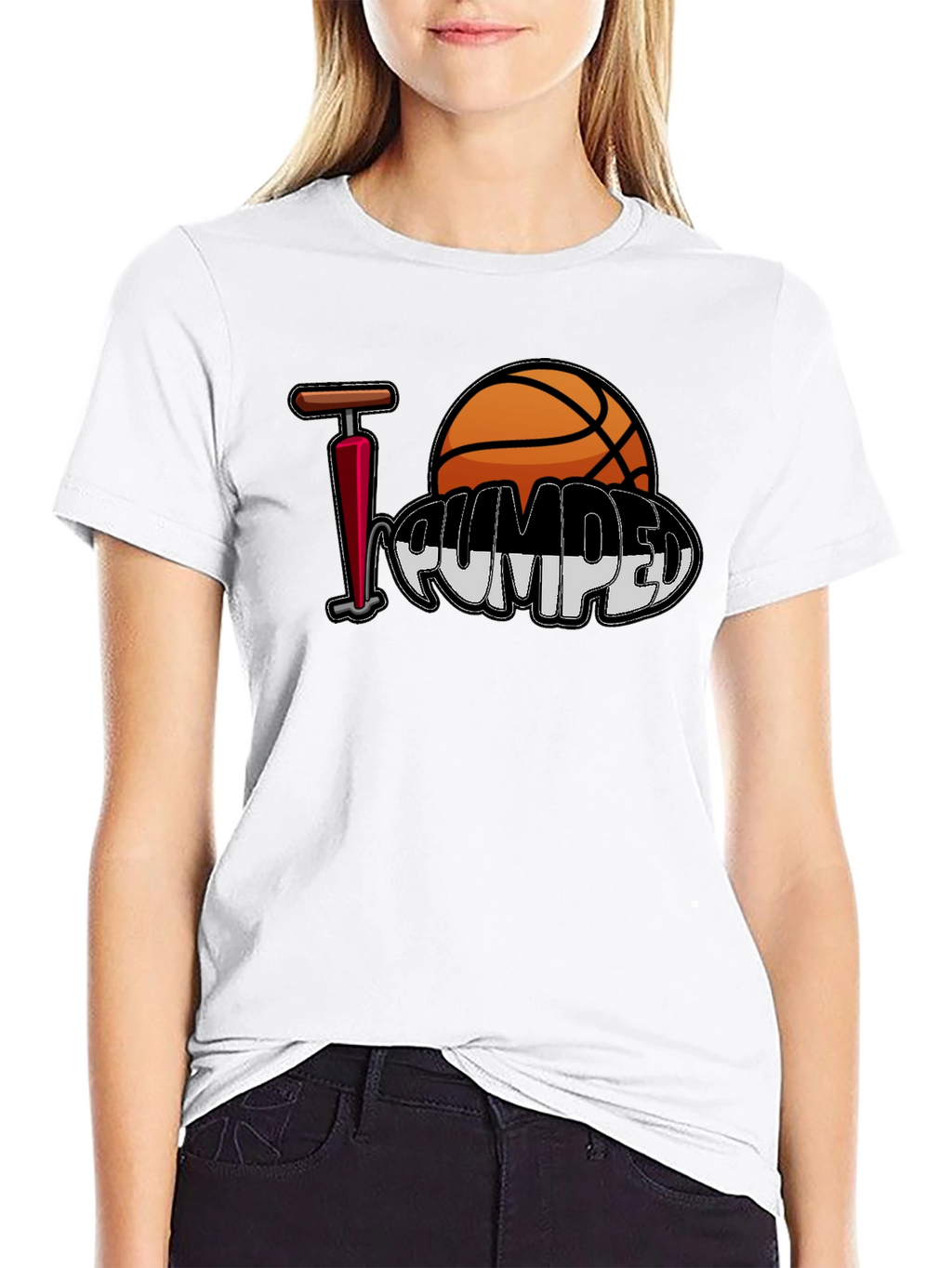 I Love Pumped Basketball T-Shirt