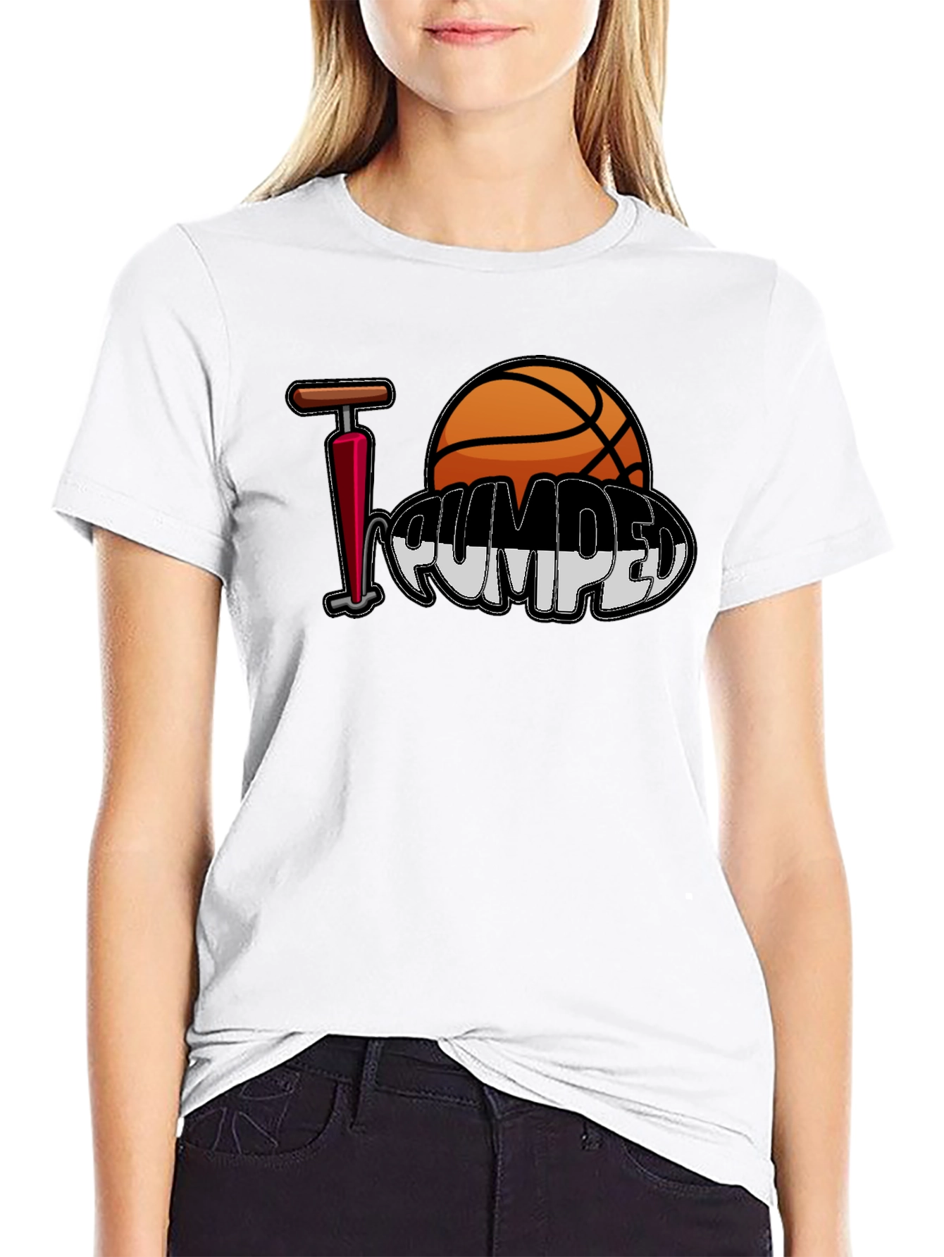 I Love Pumped Basketball T-Shirt