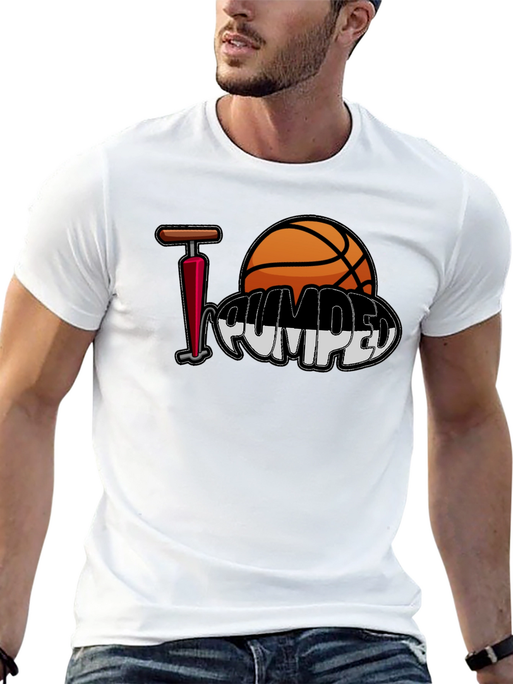 I Love Pumped Basketball T-Shirt