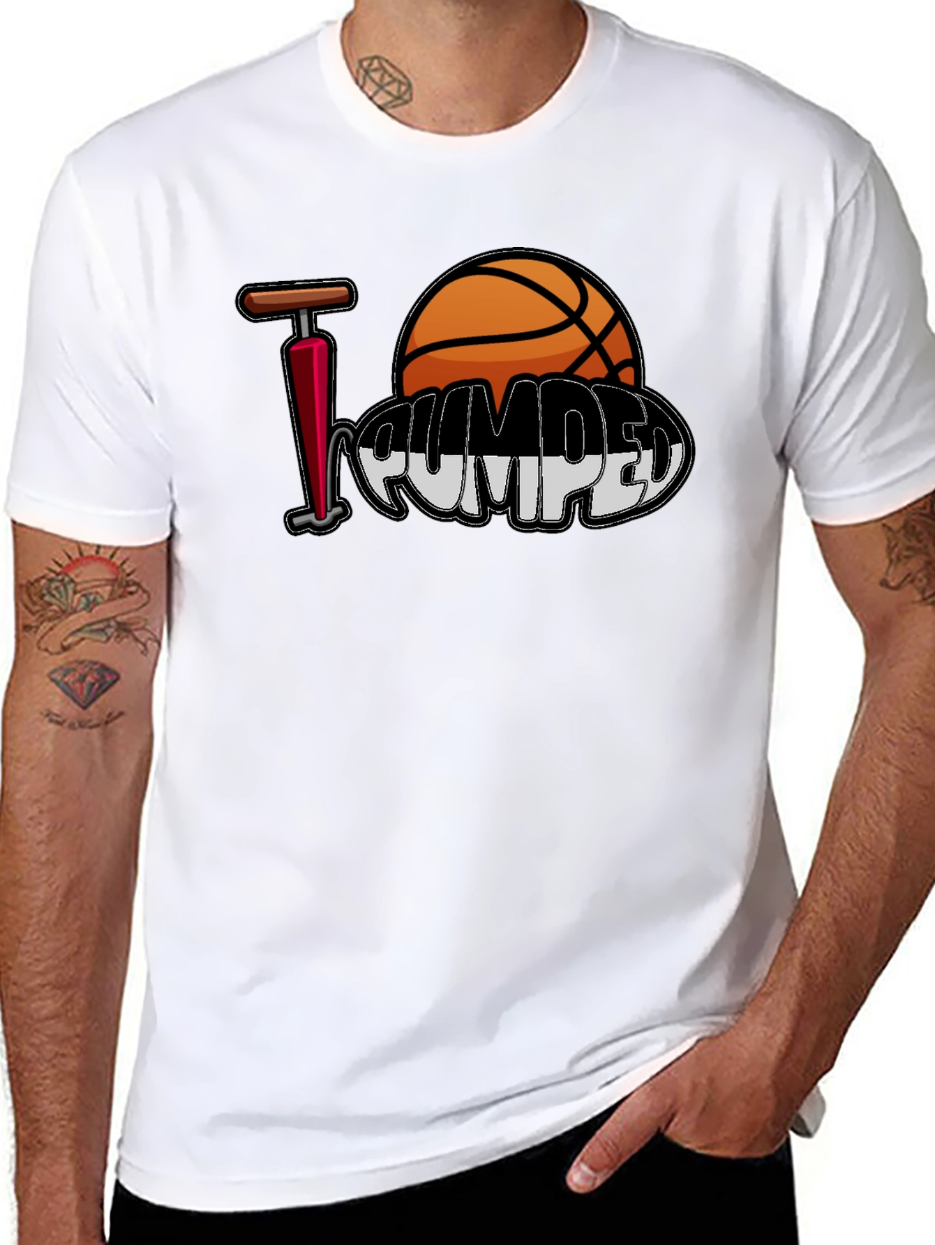 I Love Pumped Basketball T-Shirt