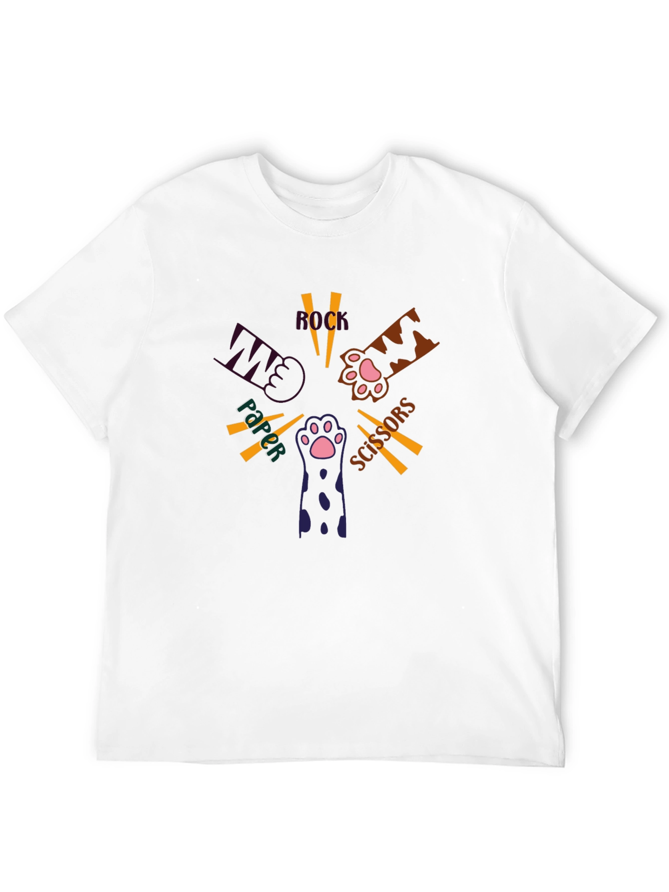 Rock Paper Scissors Cat Paw T-Shirt