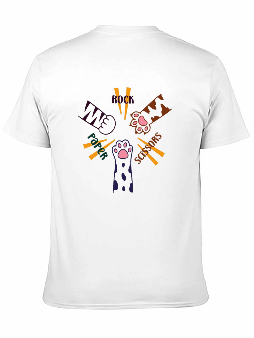 Rock Paper Scissors Cat Paw T-Shirt