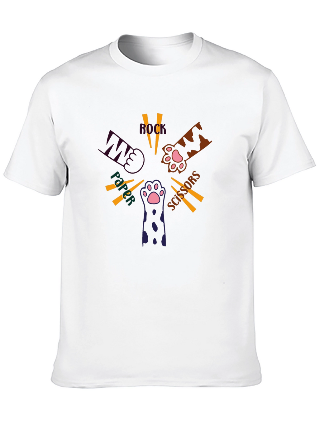 Rock Paper Scissors Cat Paw T-Shirt