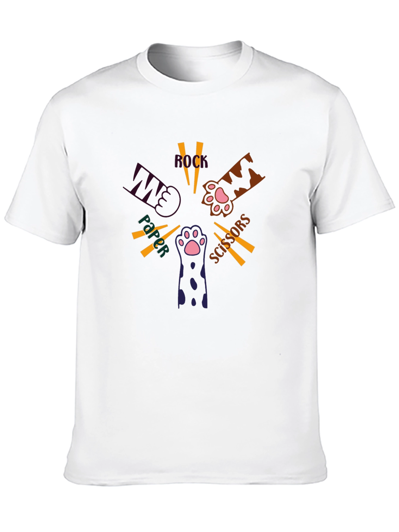 Rock Paper Scissors Cat Paw T-Shirt