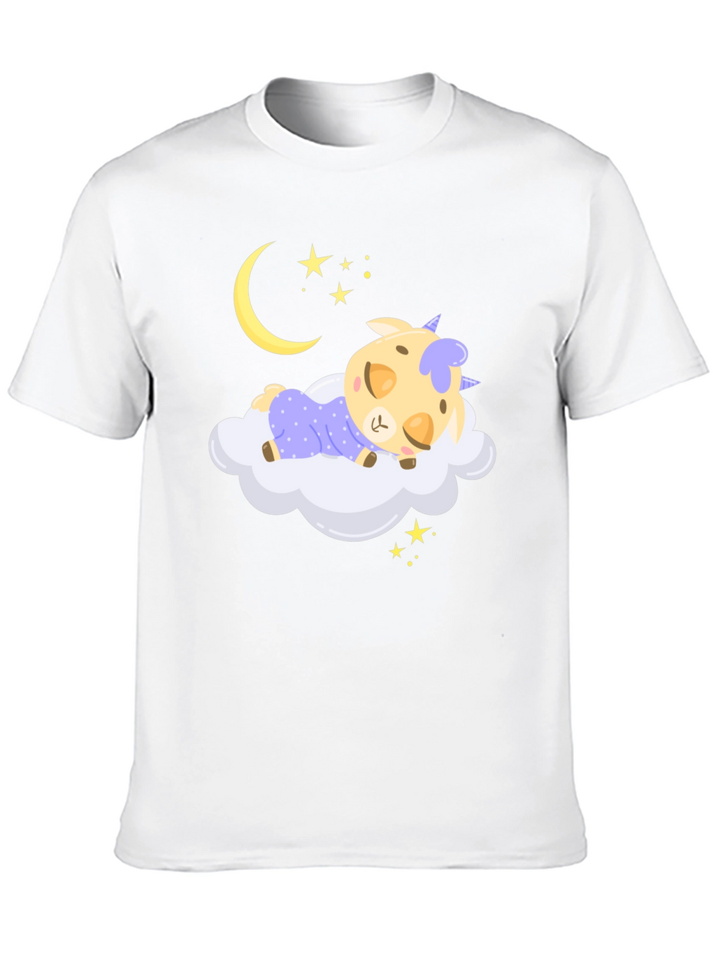 Cute Sleeping Unicorn on Cloud T-Shirt