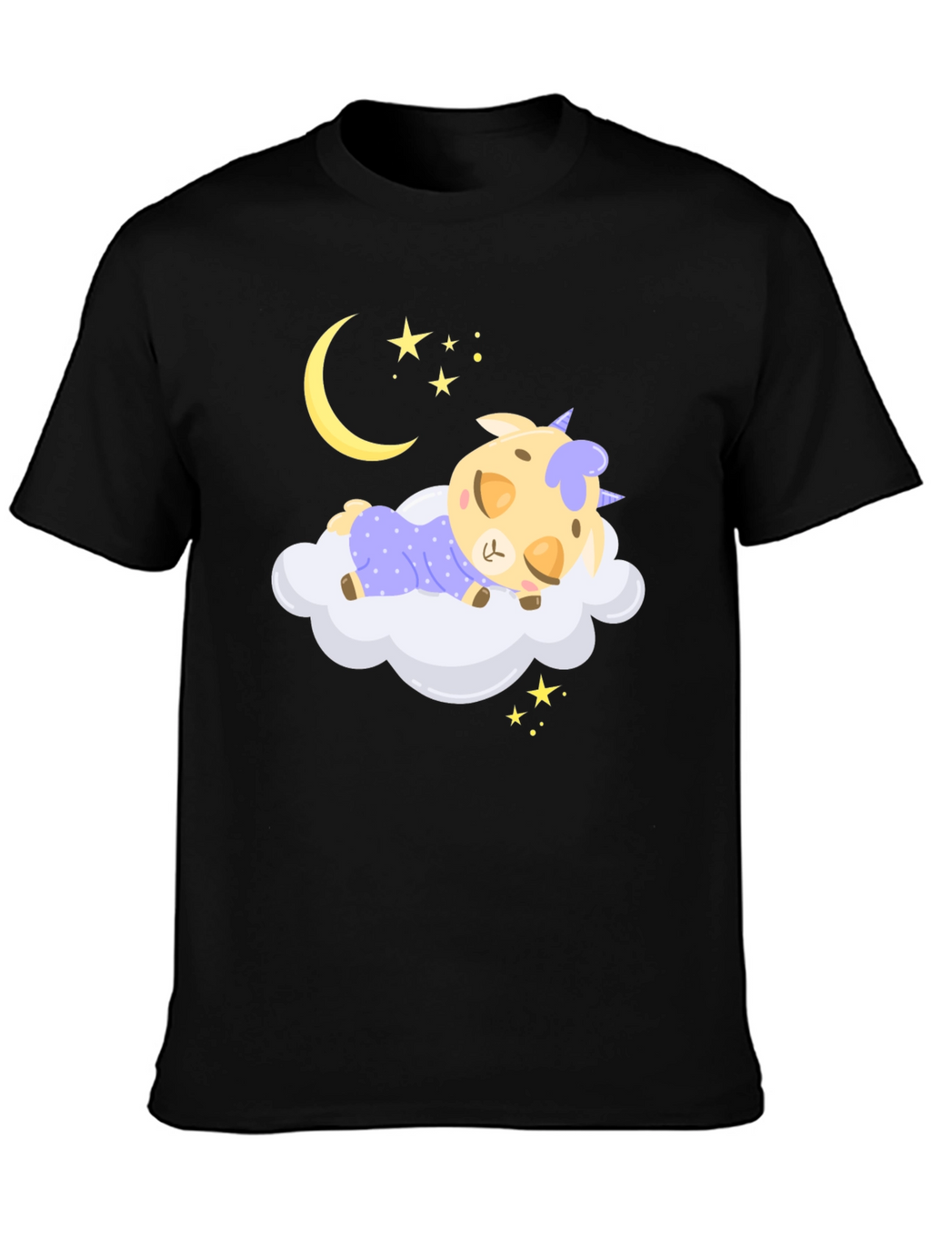 Cute Sleeping Unicorn on Cloud T-Shirt