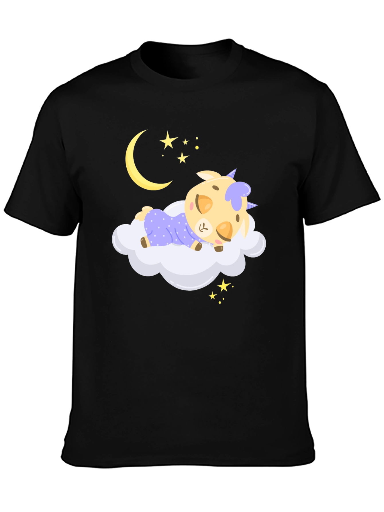 Cute Sleeping Unicorn on Cloud T-Shirt