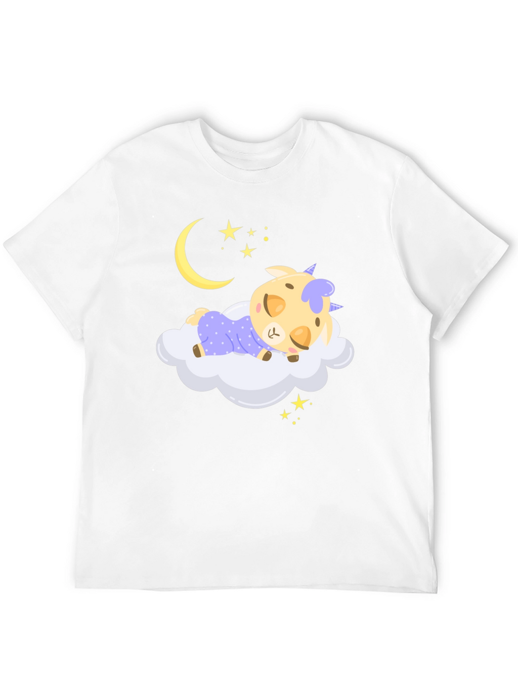 Cute Sleeping Unicorn on Cloud T-Shirt