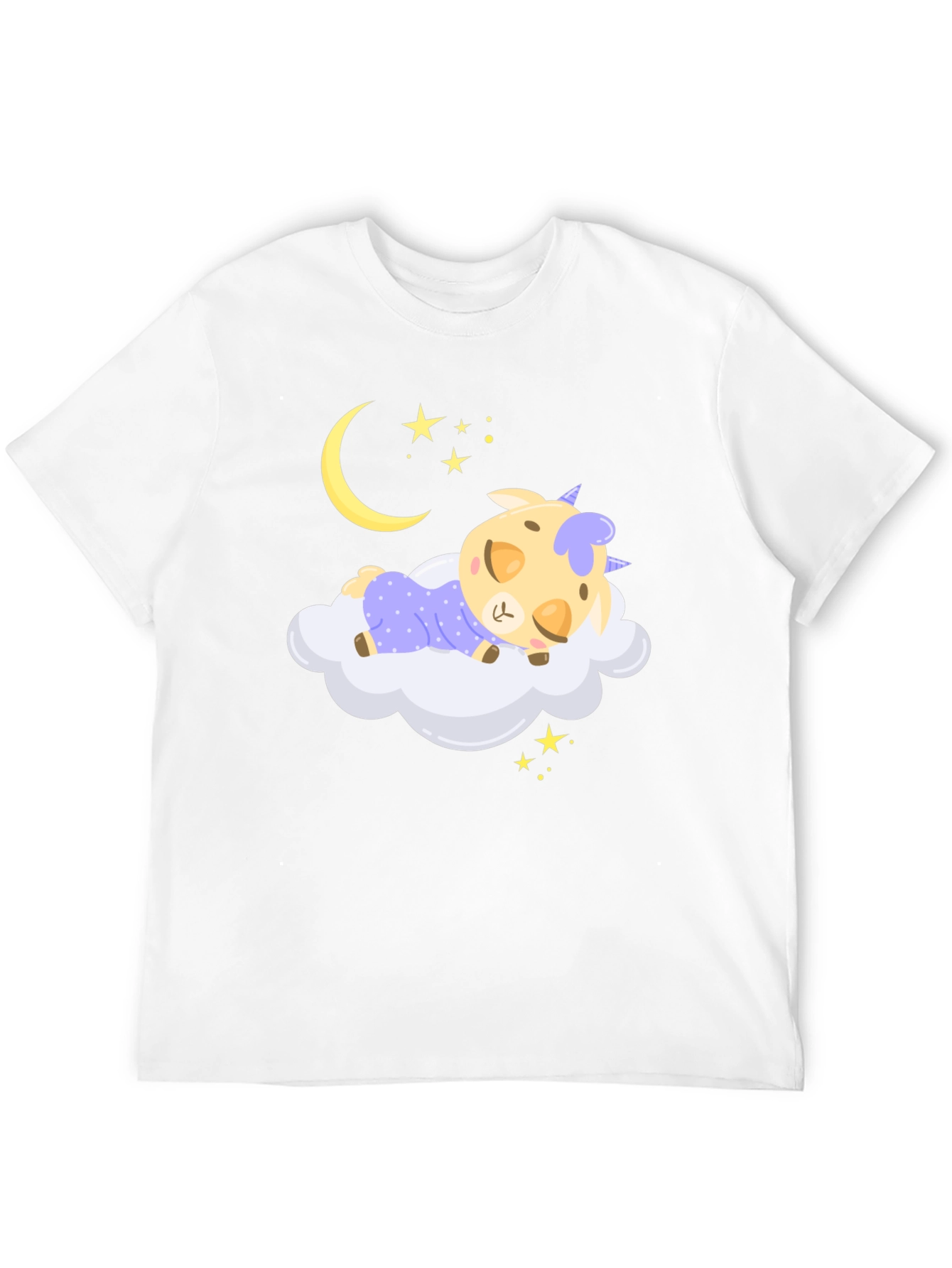 Cute Sleeping Unicorn on Cloud T-Shirt