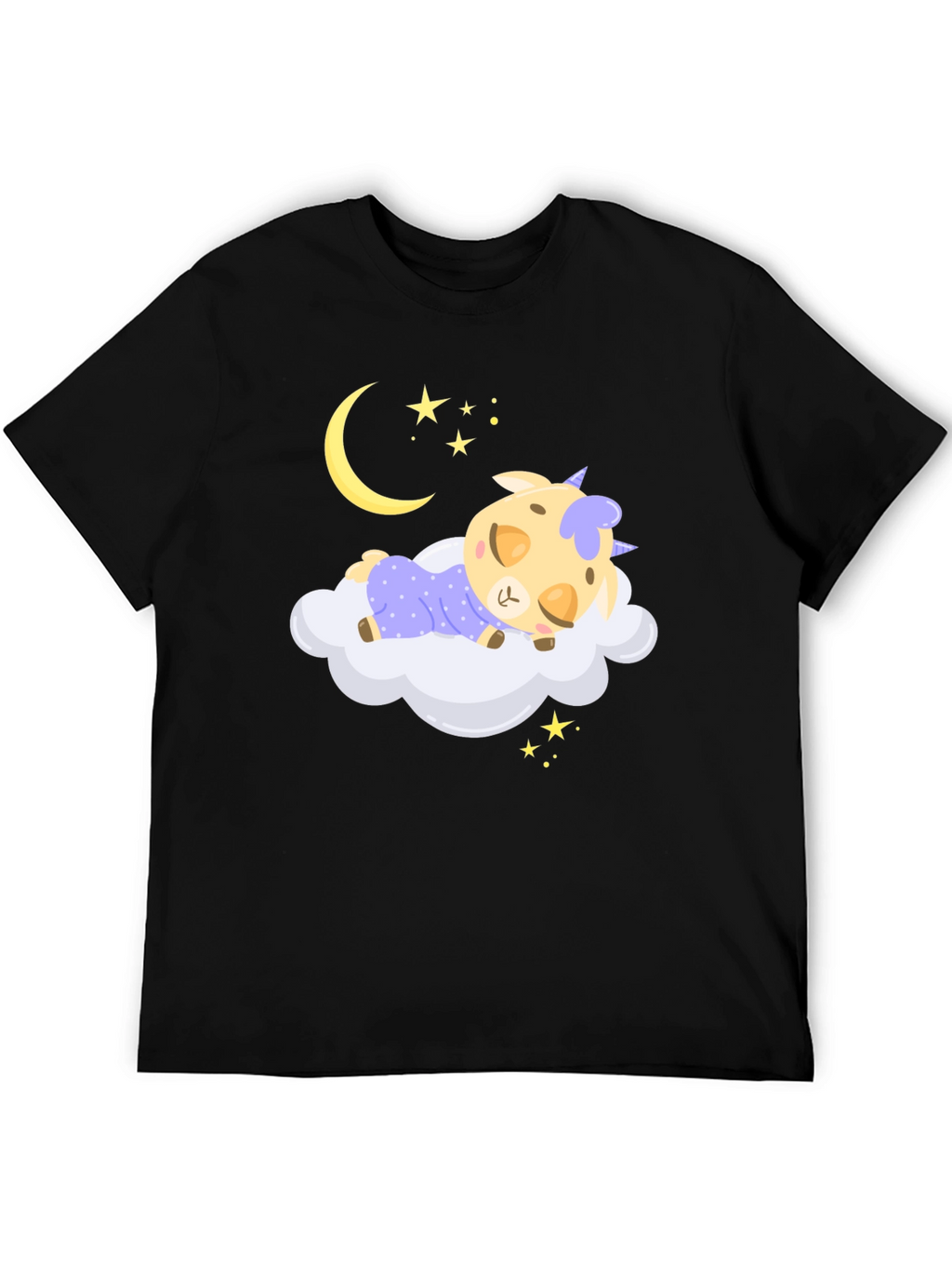 Cute Sleeping Unicorn on Cloud T-Shirt