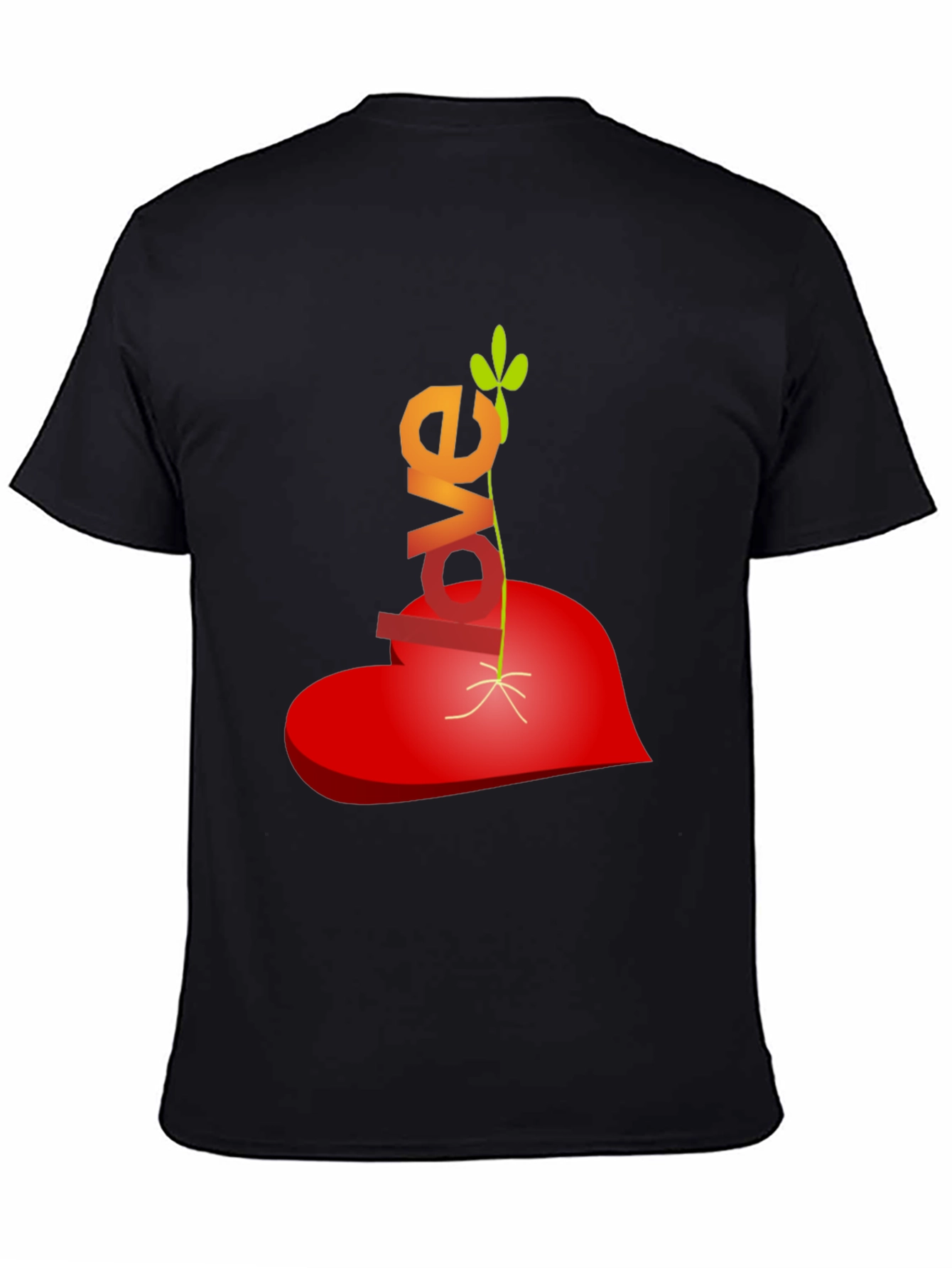 Love Grows T-Shirt - Heart & Sprout Design