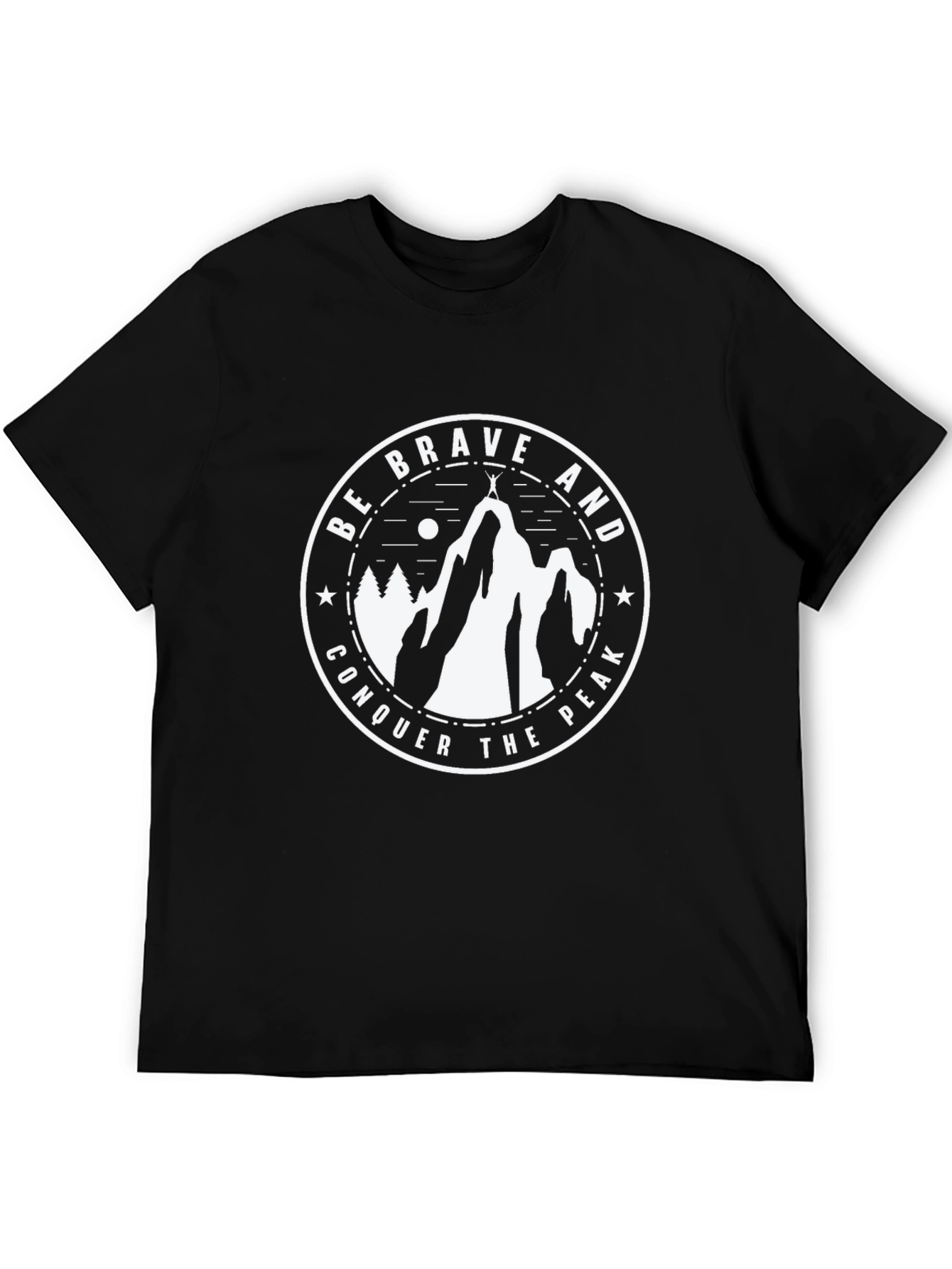 Brave Peak Conquer T-Shirt | Mountain Adventure Tee