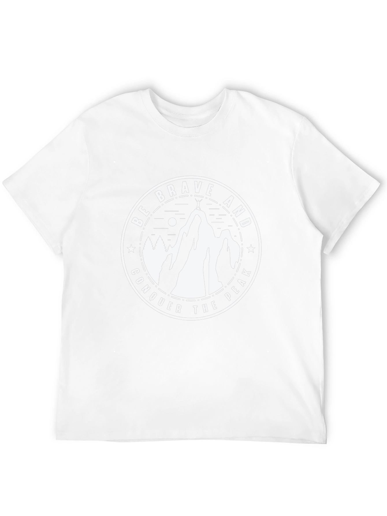 Brave Peak Conquer T-Shirt | Mountain Adventure Tee