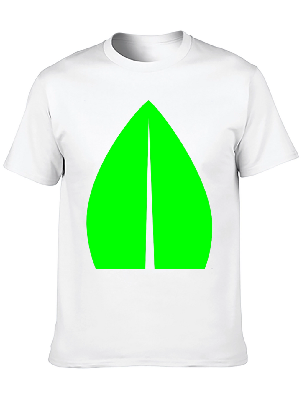 Geometric Green Graphic Black Tee
