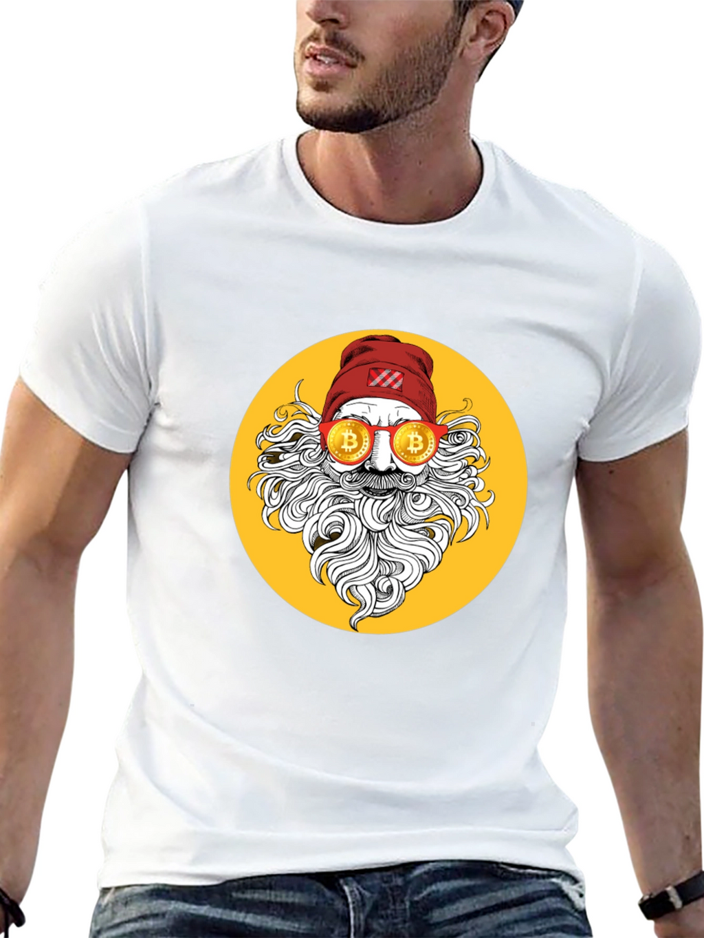 Bitcoin Santa Graphic Tee