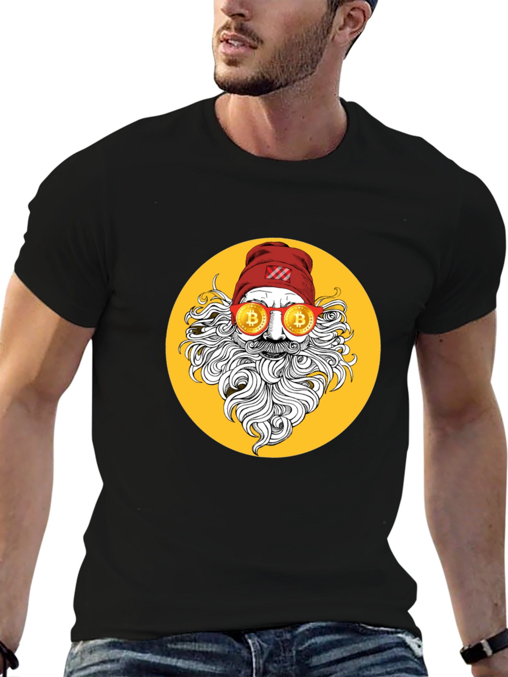 Bitcoin Santa Graphic Tee