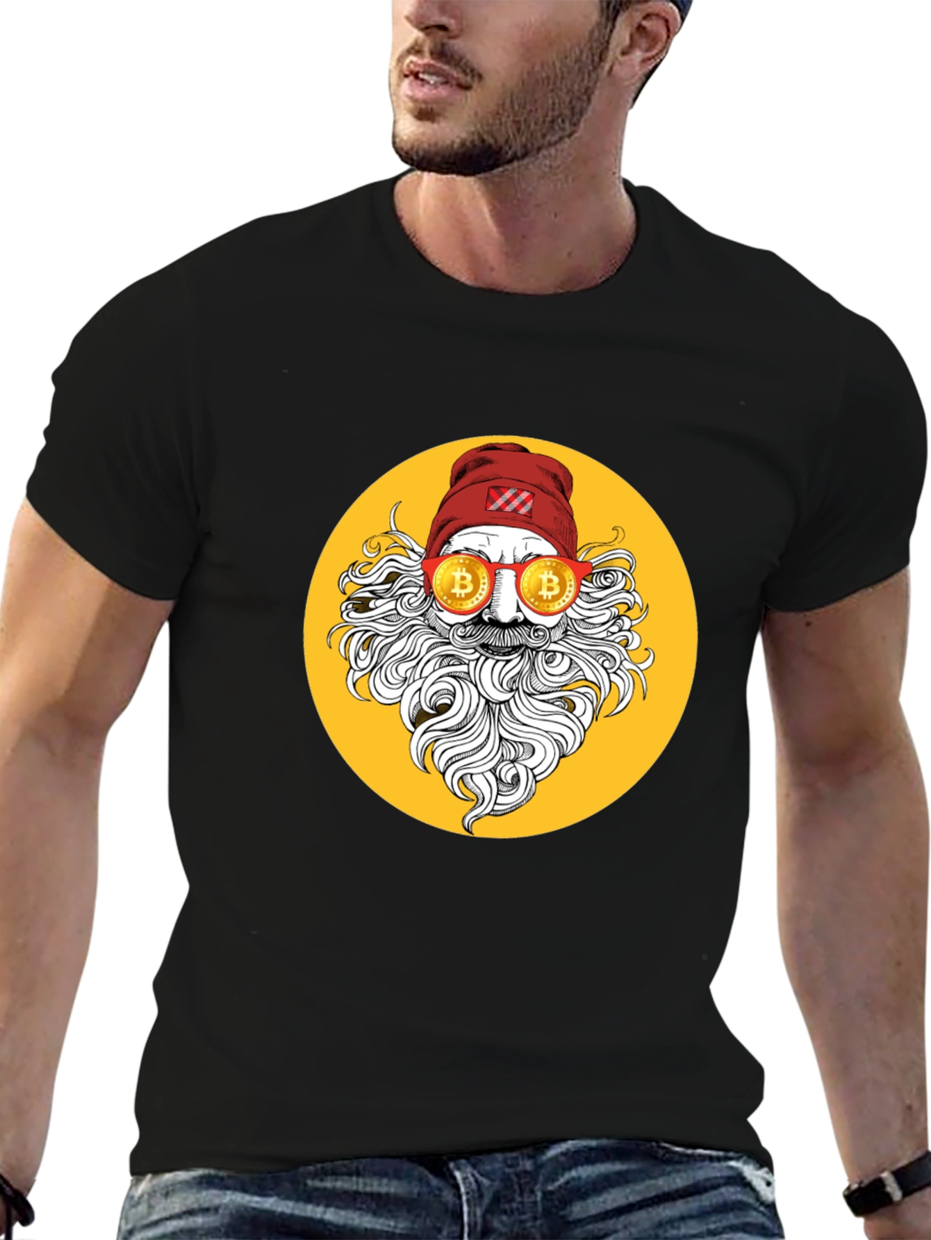 Bitcoin Santa Graphic Tee