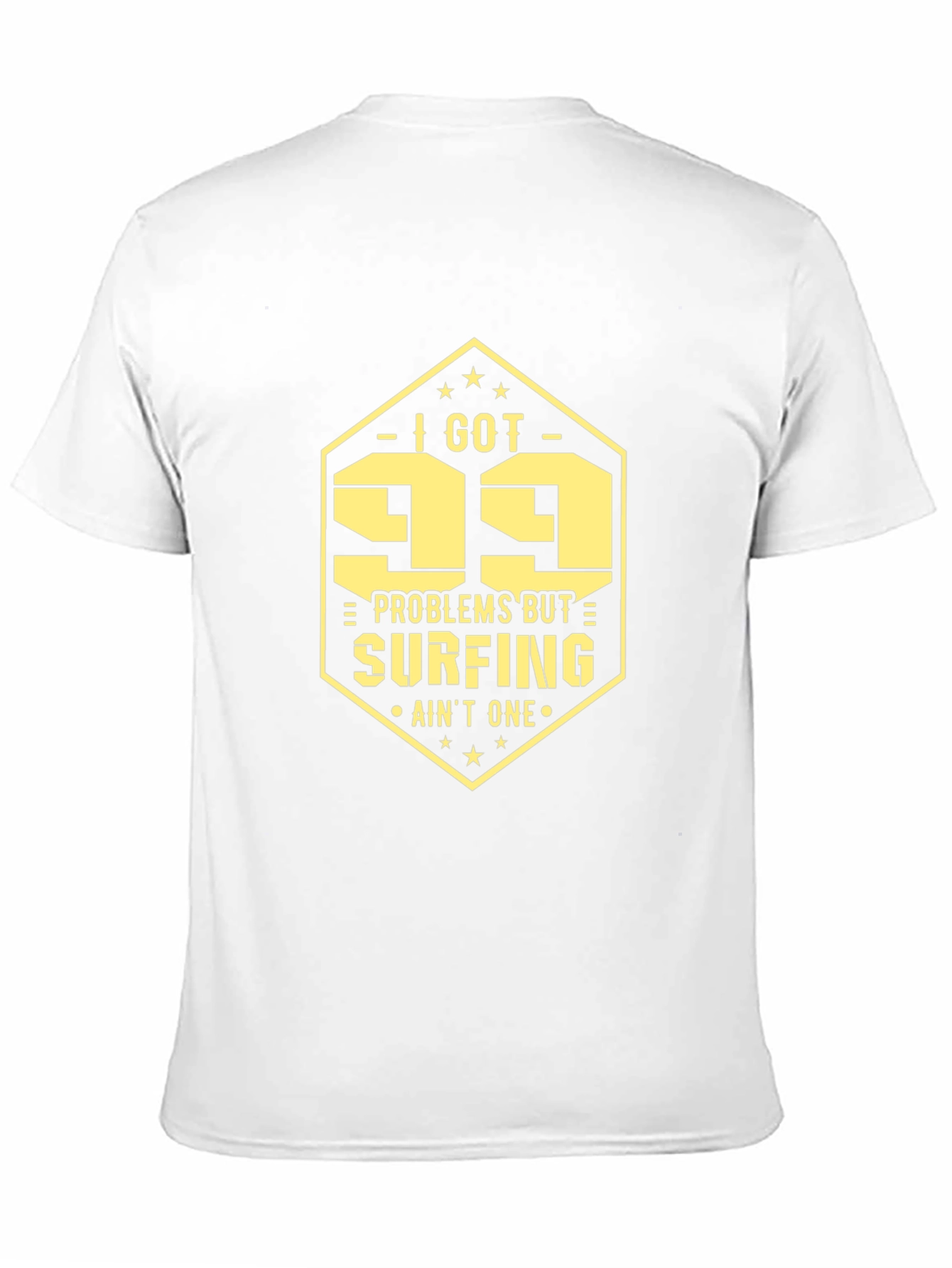 99 Problems Surfing T-Shirt: Mens Black Tee