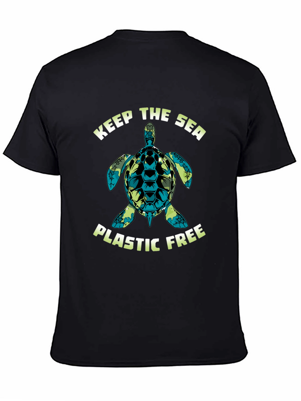 Keep The Sea Plastic Free Turtle Graphic Tee