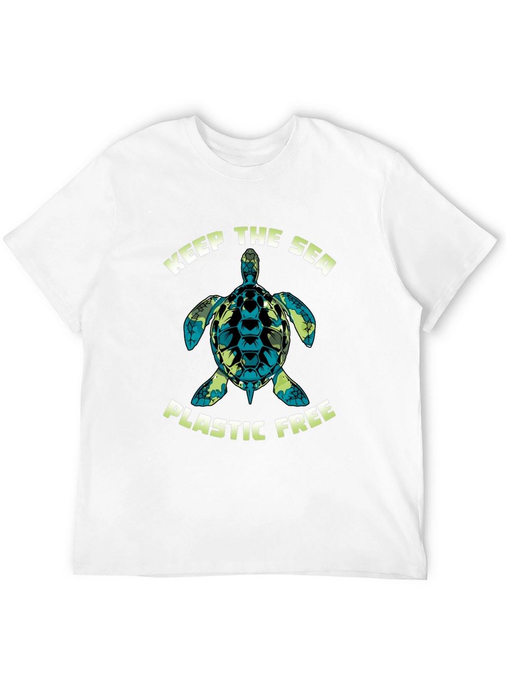 Keep The Sea Plastic Free Turtle Graphic Tee