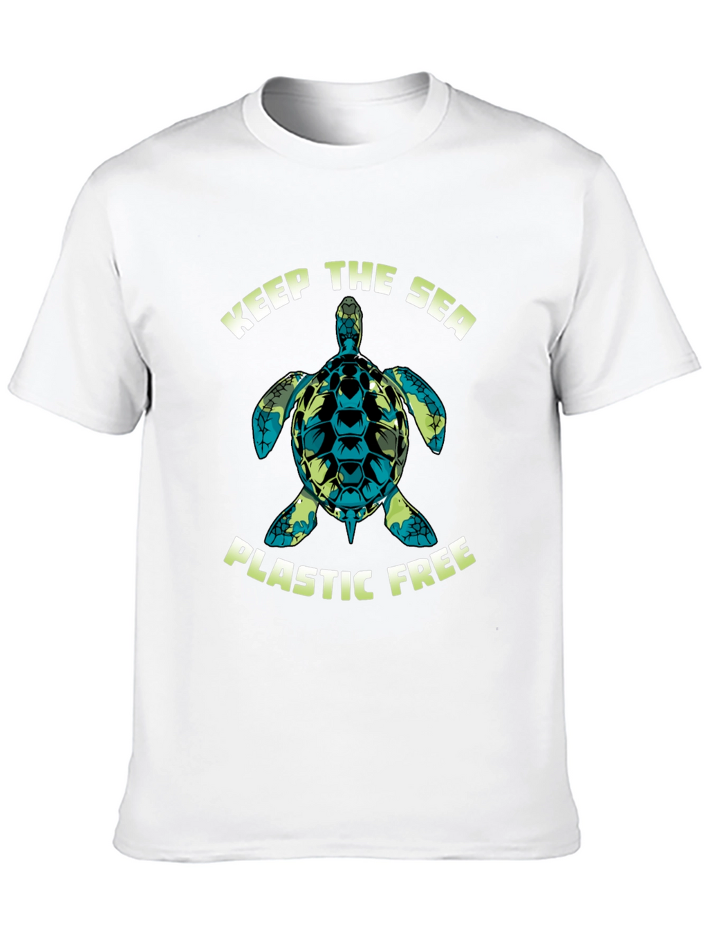 Keep The Sea Plastic Free Turtle Graphic Tee