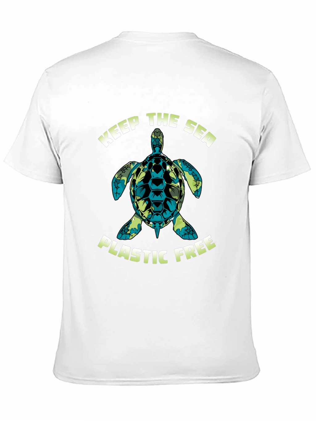 Keep The Sea Plastic Free Turtle Graphic Tee