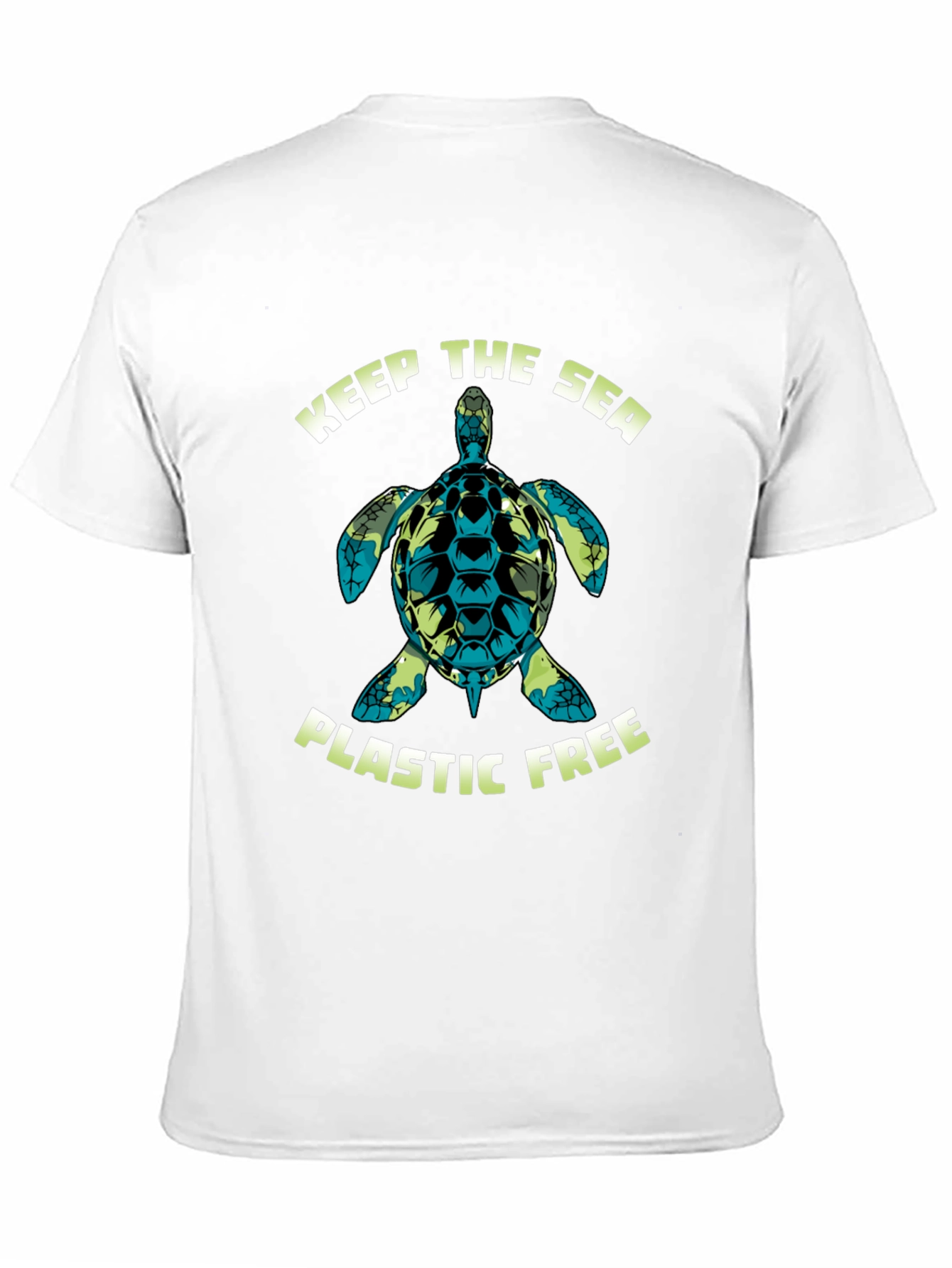 Keep The Sea Plastic Free Turtle Graphic Tee