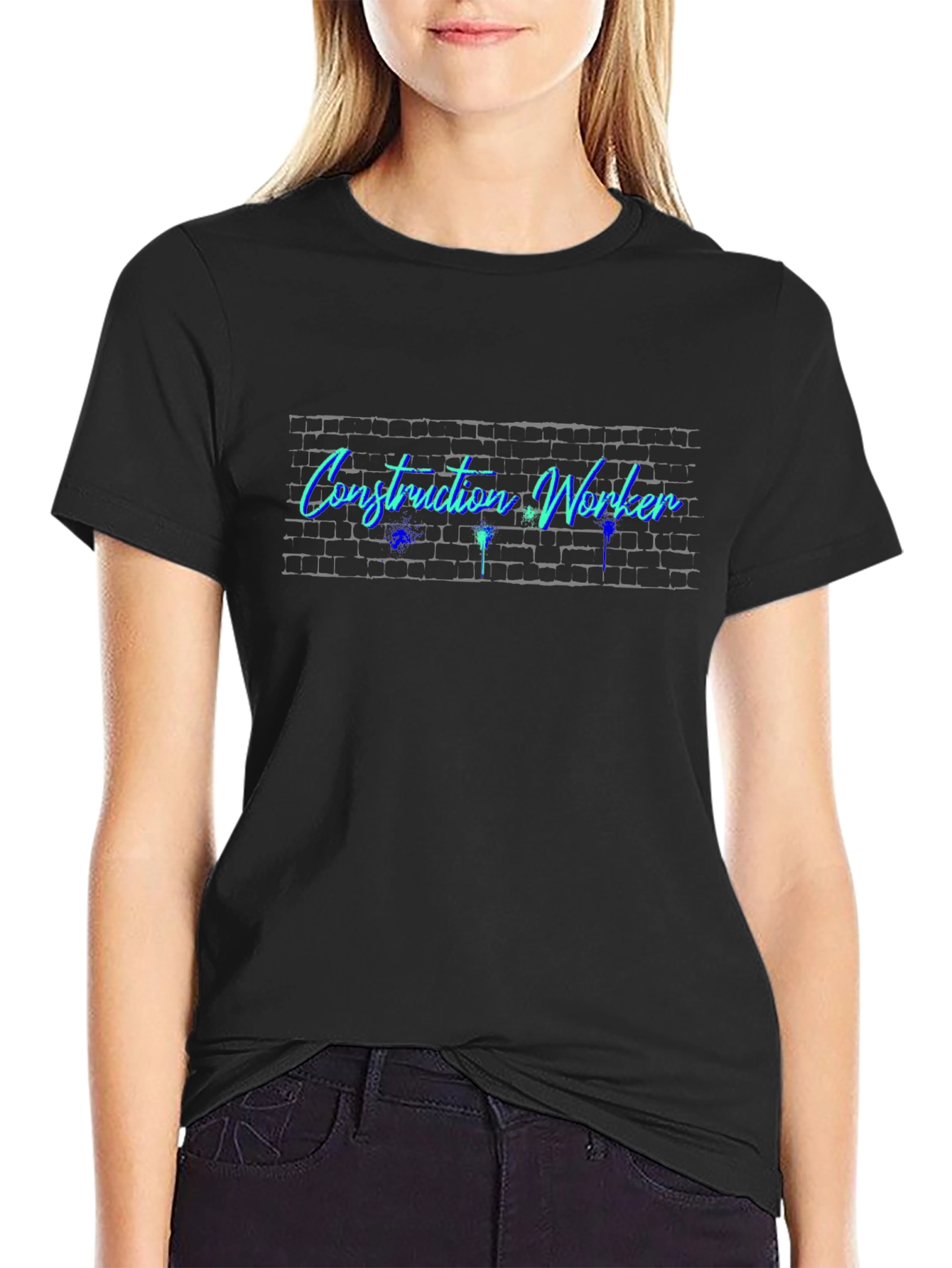 Construction Worker Brick T-Shirt
